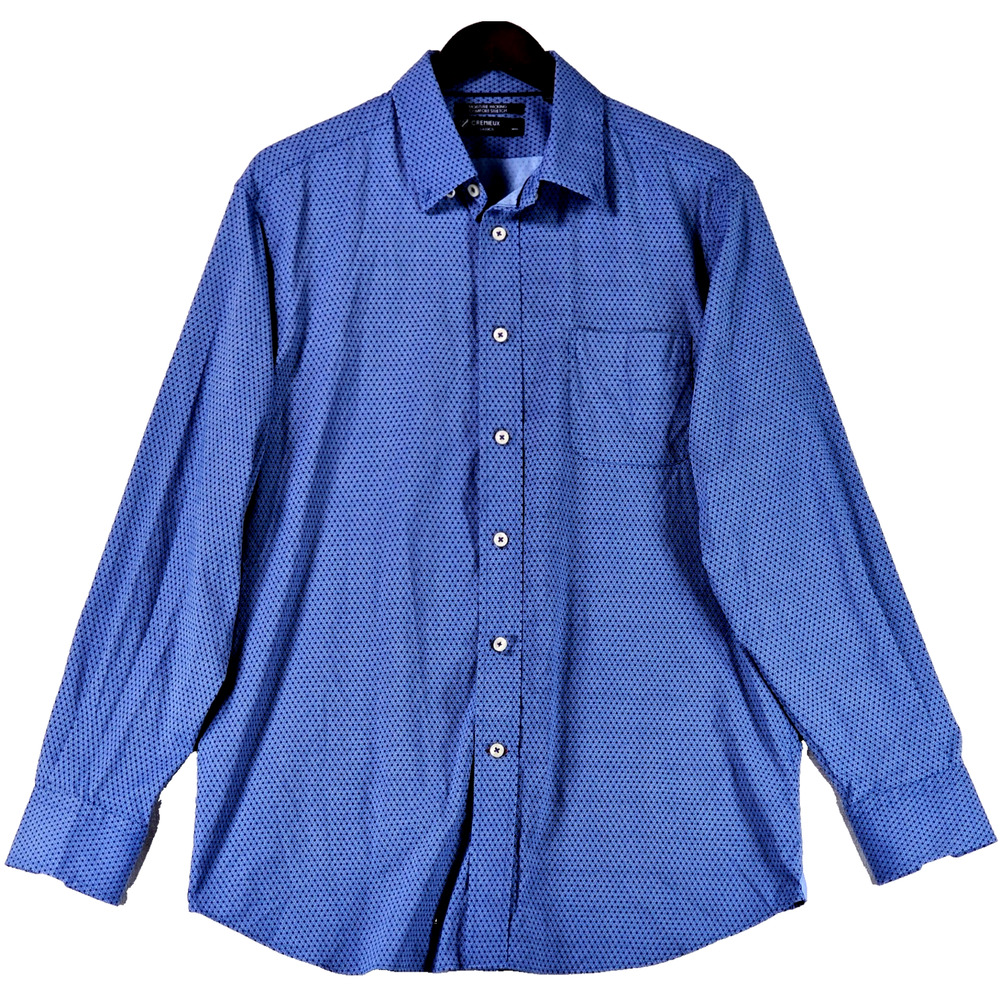 Cremieux Classics Men's Shirt Button Up Moisture Wicking Comfort Stretch Size L